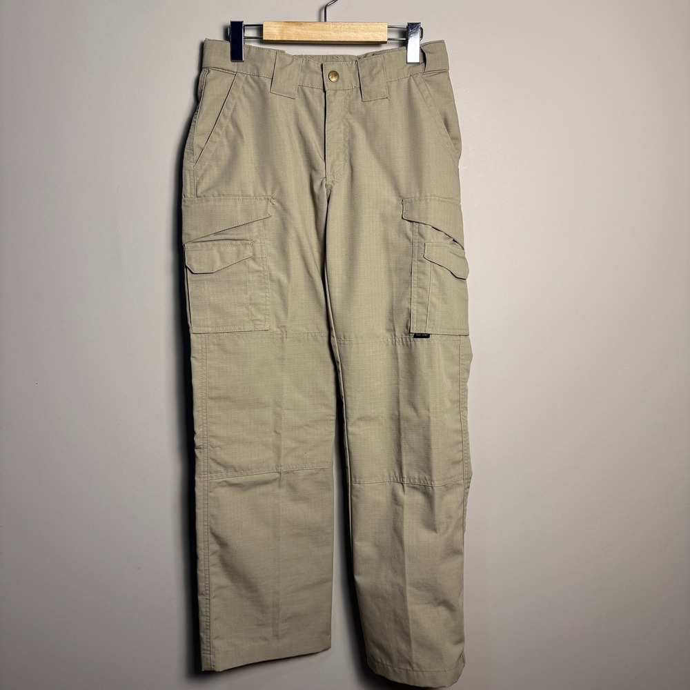 TRU-SPEC Women Beige Tactical Cargo Pants Work Utility Outdoor Size 2‎ Ripstop